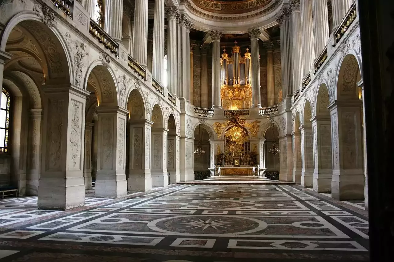 The Palace of Versailles in Versailles - France