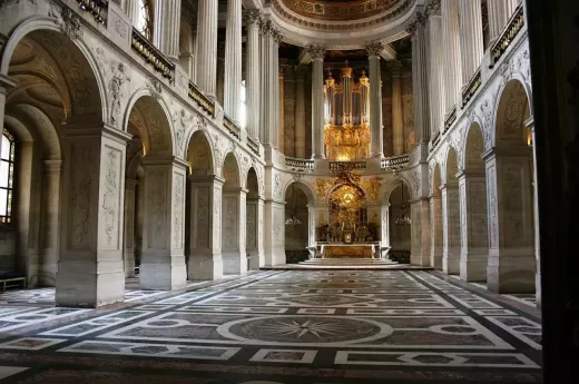 The Palace of Versailles in Versailles - France